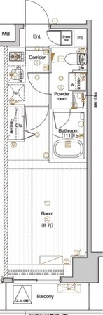 PREMIUMCUBE森下の物件間取画像